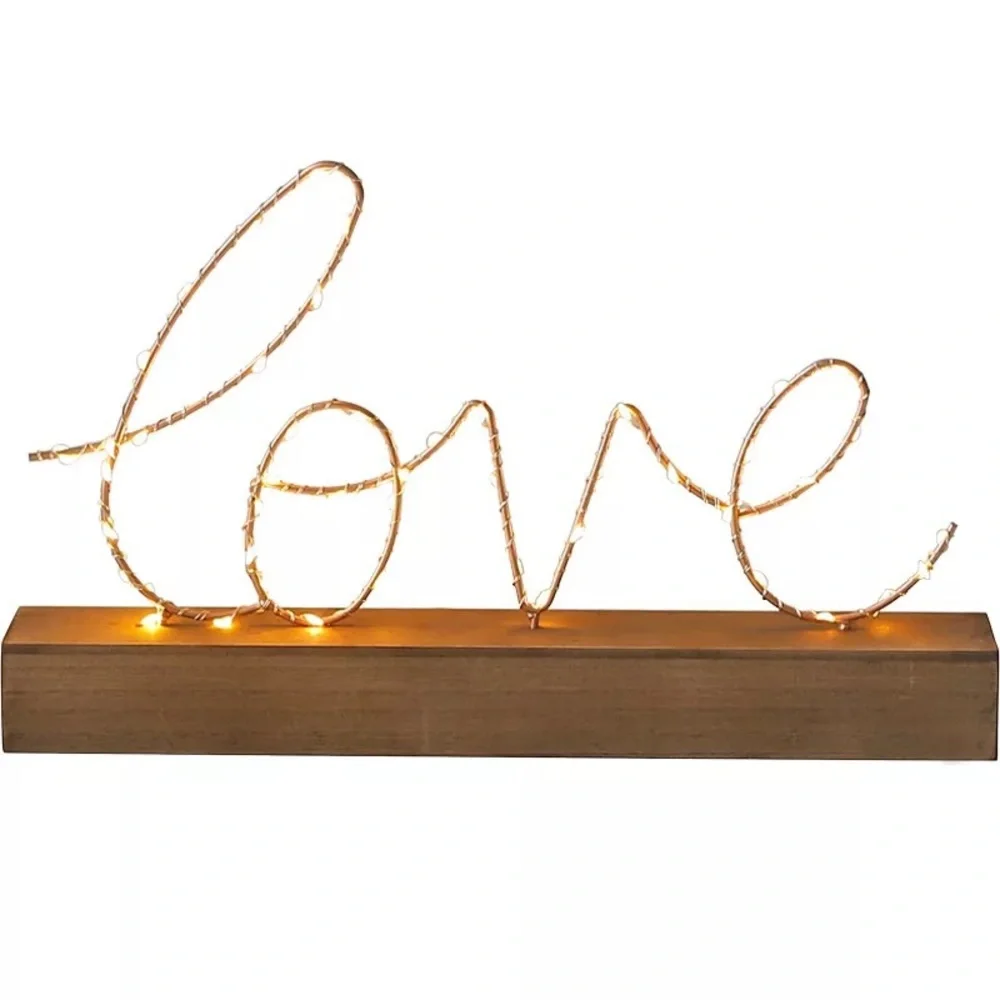 Love Led Light Night Stand Decor Wedding Table Decor